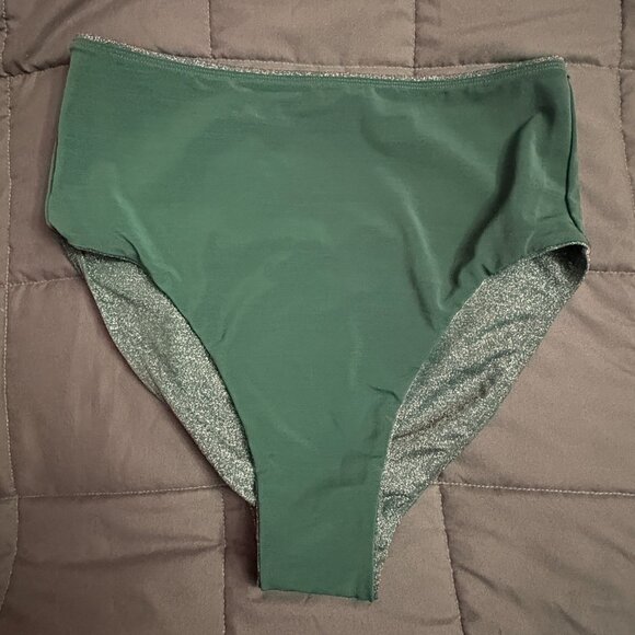 Lands' End Shine High Waisted Bikini Bottom - Size: 10 Long - NWT - Picture 8 of 13